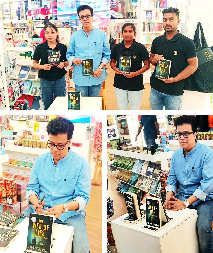 Book Signing of The Web of Lies at Crossword, Bengaluru